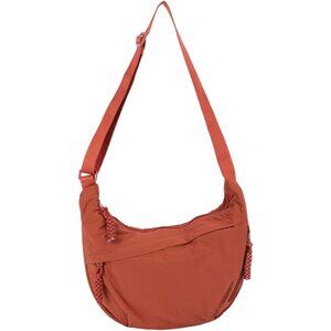 Fashion-Forward Nylon Crescent Bag with Adjustable Strap - Perfect for Travel